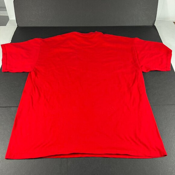 Y2K CSA MLB St Louis Cardinals Baseball Shirt Extra Large Red Embroidered Tee - Picture 10 of 14